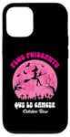 Coque pour iPhone 15 Pro Octobre Rose 2024 Ruban Cancer Du Sein Halloween sorcière