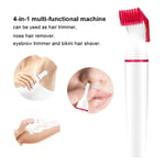 4-in-1 Electric Women Hair Eyebrow Nose Bikini Hair Trimmer Batter GGM UK