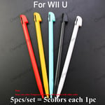 Stylet En Plastique Et Métal Pour Écran Tactile,Stylo Pour Console De Jeu,Ndsl,Ndsi,Nds,Wprospects U,2ds,3ds,Xl,Ll,3dsxl,2dsxl,1 Jeu,5-12 Pièces - Type 5 Colors For Wiiu