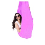 Indoor Therapy Swing for Kids with Special Needs Cuddle Up To 440lbs Aspergers and Sensory Integration Child Elastic Parcel Steady Seat Hammock ( Color : LIGHT PURPLE , Size : 150X280CM/59X110IN )