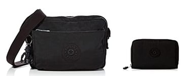 Kipling Abanu femme Sacs bandoulière Noir (Black Noir) + Money Love Wallets pour femme Noir