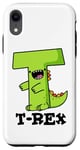 Coque pour iPhone XR Jeu de mots alphabet amusant T-Rex