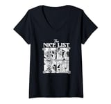 Womens Transformers Christmas Vintage Autobot The Nice List Box Up V-Neck T-Shirt