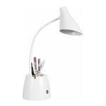 Lampe de bureau, lampe de bureau LED dimmable avec 3 modes d'éclairage, lampe de bureau pour enfant rechargeable 2000 mAh avec porte-stylo et support