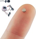 Oreillette Espion Ecouteur Mini Invisible pour Examen Nano Caché pour Telephone avec Microphone Filaire - Casque sans Fil Discrete Ecoute à Distance (Oreillette Espion Nano + Microphone)