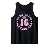 In My Sweet Sixteen Era 16th Birthday Groovy Retro 16th Tank Top