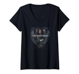 Womens The Vampire Diaries Hearts Desire V-Neck T-Shirt