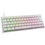 Ducky Clavier One 2 Mini, MX-Speed Silver, RGB-LED, Blanc