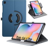 Coque Pour Samsung Galaxy Tab S6 Lite 2024/2020/2022, Étui De Protection Rotatif À 90° Avec Boucle De S Pen, Housse Auto Réveil/Sommeil Pour Galaxy Tab S6 Lite 10,4"", Bleu Jean