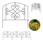 Bordure potager clôture décorative barrière de jardin 4 éléments bordure jardin