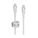 Belkin USB-C to USB-C Flex 60W Braided iPhone 15 Charging Cable for Galaxy S24