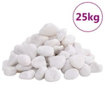 Polerad småsten 25 kg vit 2-5 cm