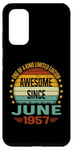 Coque pour Galaxy S20 Awesome Since June 1957 limited edition 67th Birthday