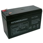 Jewo Alimentation pour Echolote & Fishfinder - Highpower Batterie 12V/7,2 Ah