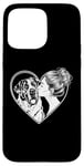 iPhone 15 Pro Max Saint Bernard Mom Dog Art Valentine's Day Heart Case