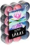 SPAAS Tea Light Candles Scented 4.5 Hour Burn Time Pack Of 24 Fairy Waterlily