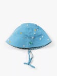 Little Green Radicals Baby Dawn Organic Cotton Reversible Bucket Hat, Blue