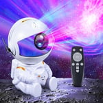 Carehabi Lampe Astronaute Projecteur Galaxie avec Télécommande, Projecteur Ciel Etoile Plafond à Luminosité Ajustable avec 26 Modes de Nuit Étoilée, Galaxy Projector pour les Enfants, les Adultes