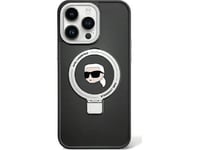 Karl Lagerfeld Karl Lagerfeld Klhmp15mhmrskhk Iphone 15 Plus 6.7" Czarny/Black Hardcase Ring Stand Karl Head Magsafe