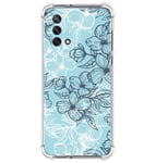 Coque Silicone Anti-chocs pour Oppo A74 4G Design Fleurs 03 Dessins