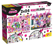 Lisciani- Disney Puzzle Supermaxi 2 x 24 Minnie Mickey & Friends Enfants, 86597, Multicolore