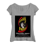 T-Shirt Femme Col Echancré Frenzy Vieille Affiche De Film Horreur Rétro Poster Cinéma Vintage