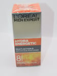 3 L'OREAL MEN HYDRA ENERGETIC MULTI-ACTION 8 ANTI-FATIGUE MOISTURISER 50ML