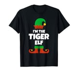 I'm The Tiger Elf Family Pajama Christmas Funny Animal Lover T-Shirt