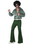 The Ladies Man 1970s 70s Green Disco Hippie Retro Party Adult Mens Costume