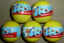 5 x DISNEY PIXAR TOY STORY 3 BUILDABLE FIGURES GACHA BALL BOX CAPSULE BRAND NEW!