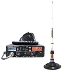 Kit Radio CB Président Richard ASC 10M + Antenne CB PNI ML70, Longueur 70cm, 26-30MHz, 200W