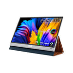ASUS Zenscreen OLED MQ13AH - Ecran PC Portable 13,3" FHD - Télétravail ou Gaming - Alimentation Via USB-C/Micro HDMI - 1920x1080-100% DCI-P3-1ms - Delta E< 2 - HDR 10 - Flicker Free - pour Notebook