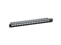 Logilink Nk4043 Logilink- Keystone Patchpanel 24-Port, Unshielded, Black