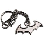 The Noble Collection DC Batman Shaped Black Logo Keychain - 2in (5.5cm) Die Cast Metal Keychain - Officially Licensed Film Set Movie Props Gifts