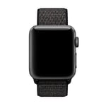 Nylonarmband Apple Watch Ultra 49mm Armband i silikon, svart