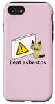 iPhone SE (2020) / 7 / 8 I Eat Asbestos Funny Cursed Cat Meme Oddly Specific Case