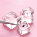 Crystal Glass Gasket False Eyelash Stand Glue Pad Holder Lashes L