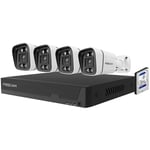 Foscam - Kit vidéosurveillance numérique PoE 4 caméras V5EP avec disque dur 2T inclus
