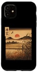 iPhone 11 Hope Rice Field And Sunrise With Bird Flying Japanese Art Case