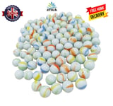 40 Super Milky Marbles Cats Eye Pearl Glass Party Kids Toys Traditional Marbles