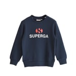 Superga Childrens Unisex Childrens/Kids Logo Sweatshirt (Navy) Cotton - Size 6Y