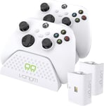 Twin Charging Dock with 2 X Rechargeable Battery Packs - White (Xbox Series X &