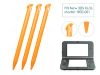 3 x Orange Plastic Pens Pen Stylus Touch for Nintendo - ̗̀new ̖́ 3DS XL/LL 2015+