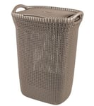 3253923676020 Curver Knit laundry basket 57 L Rectangular Plastic Brown CURVER