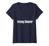 Womens Farming Simulator - Farming Simulator 15 Logo T-Shirt V-Neck T-Shirt