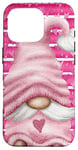 Coque pour iPhone 16 Pro Pink Gnome Valentines Day Decor For Women - Love Aesthetic