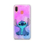 ERT GROUP Coque pour Samsung A20E Motif Lilo et Stitch sous Licence Officielle Disney Lilo et Stitch Case Cover en Plastique TPU Silicone Protective Protective Anti Chocs et Rayures