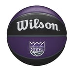 Wilson Basketball, NBA Team Tribute Model, SACREMENTO KINGS, Outdoor, Rubber, Size: 7