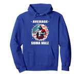 American Werewolf Sigma Shirt Funny Cringe Werewolf Brainrot Pullover Hoodie