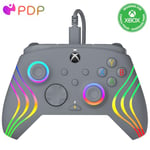 PDP AFTERGLOW XBX WAVE filaire manette GREY for Xbox Series X|S, Xbox One, Officially Licensed